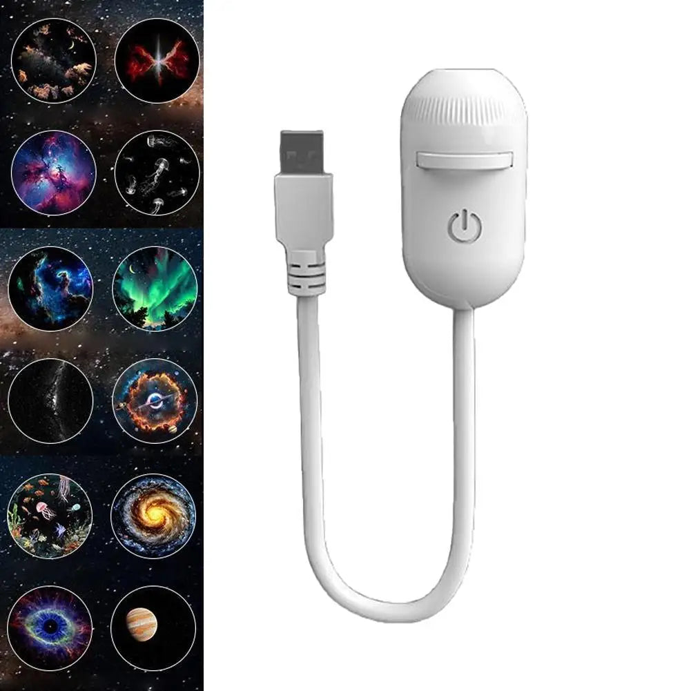 Galaxy Projector Night Light — 2-in-1 Starry Sky & Warm Glow Ambient Lamp