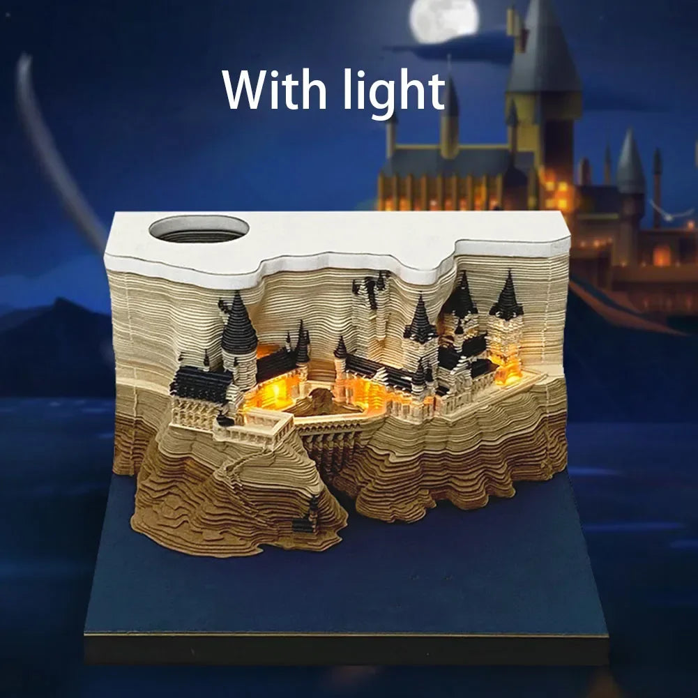 Magic Castle 3D Pop-Up Memo Pad & Desk Calendar