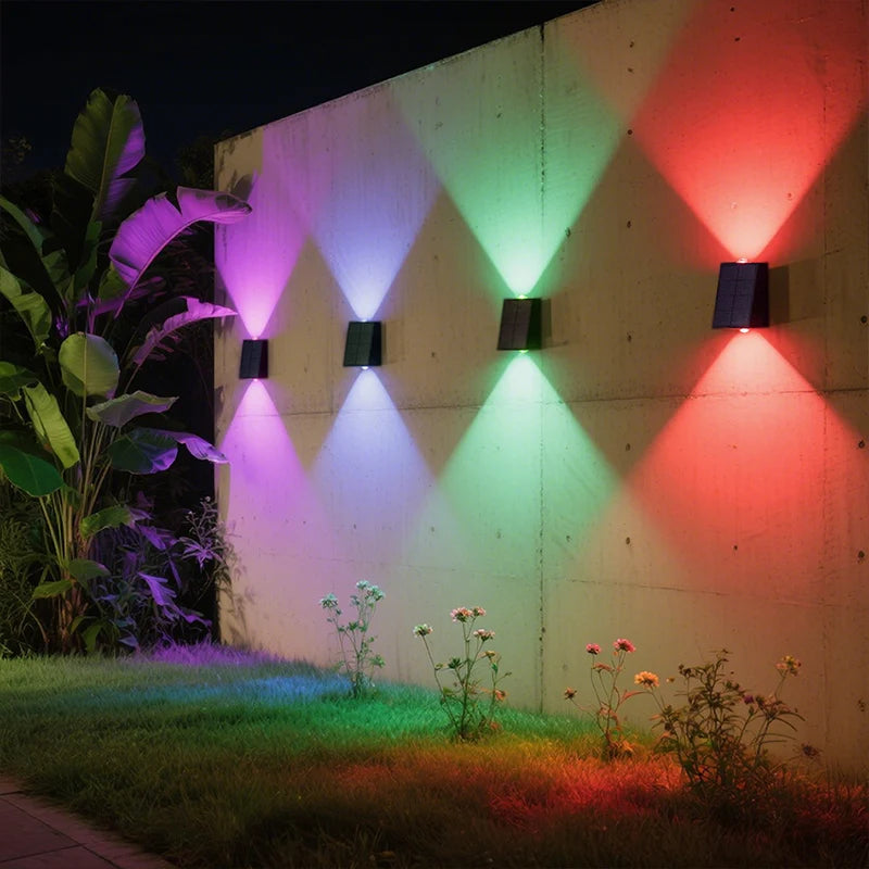 SOLAR OUTDOOR WALL LIGHTS