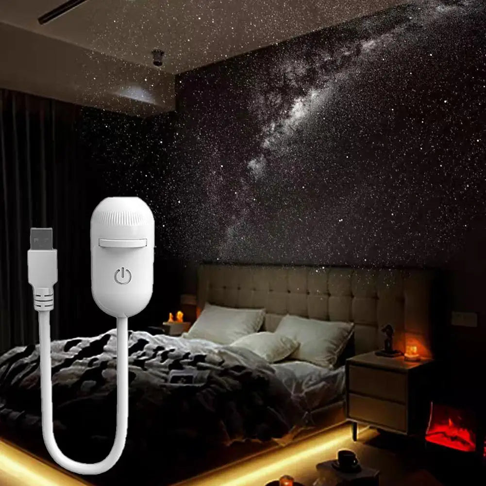 Galaxy Projector Night Light — 2-in-1 Starry Sky & Warm Glow Ambient Lamp