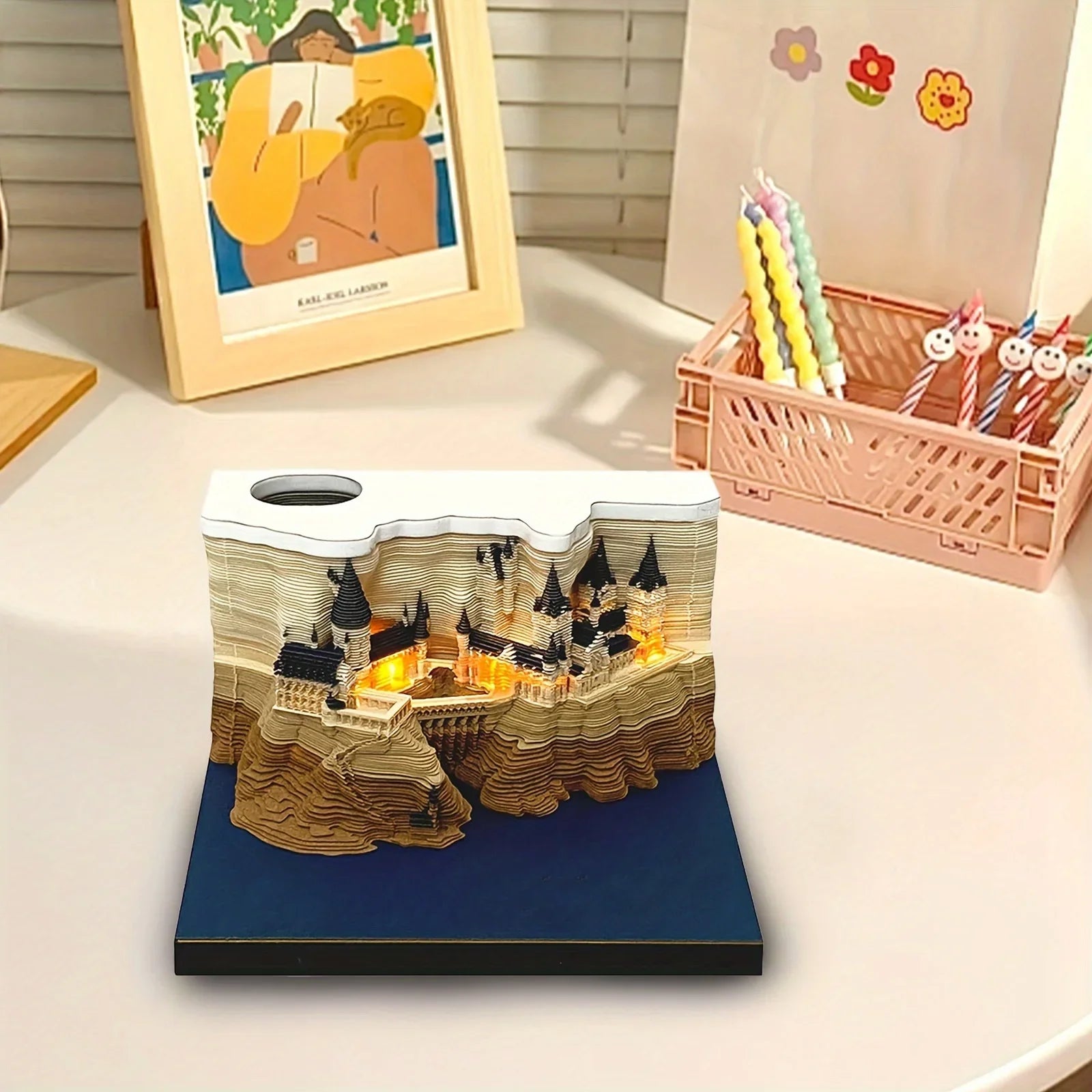 Magic Castle 3D Pop-Up Memo Pad & Desk Calendar
