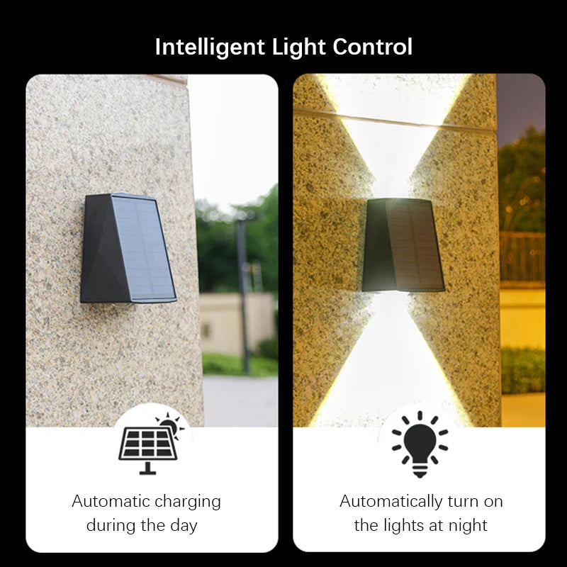 SOLAR OUTDOOR WALL LIGHTS