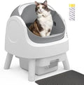 Self-Cleaning Automatic Litter Box with Open Top Design, Spacious and Stress-Free for Cats, 10L Large Waste Bin and