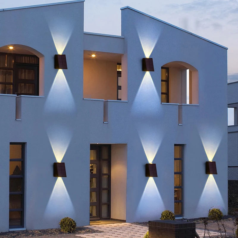 SOLAR OUTDOOR WALL LIGHTS