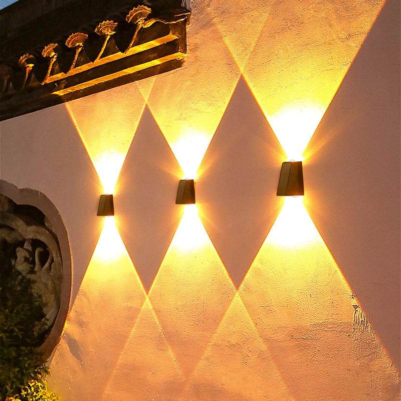 SOLAR OUTDOOR WALL LIGHTS