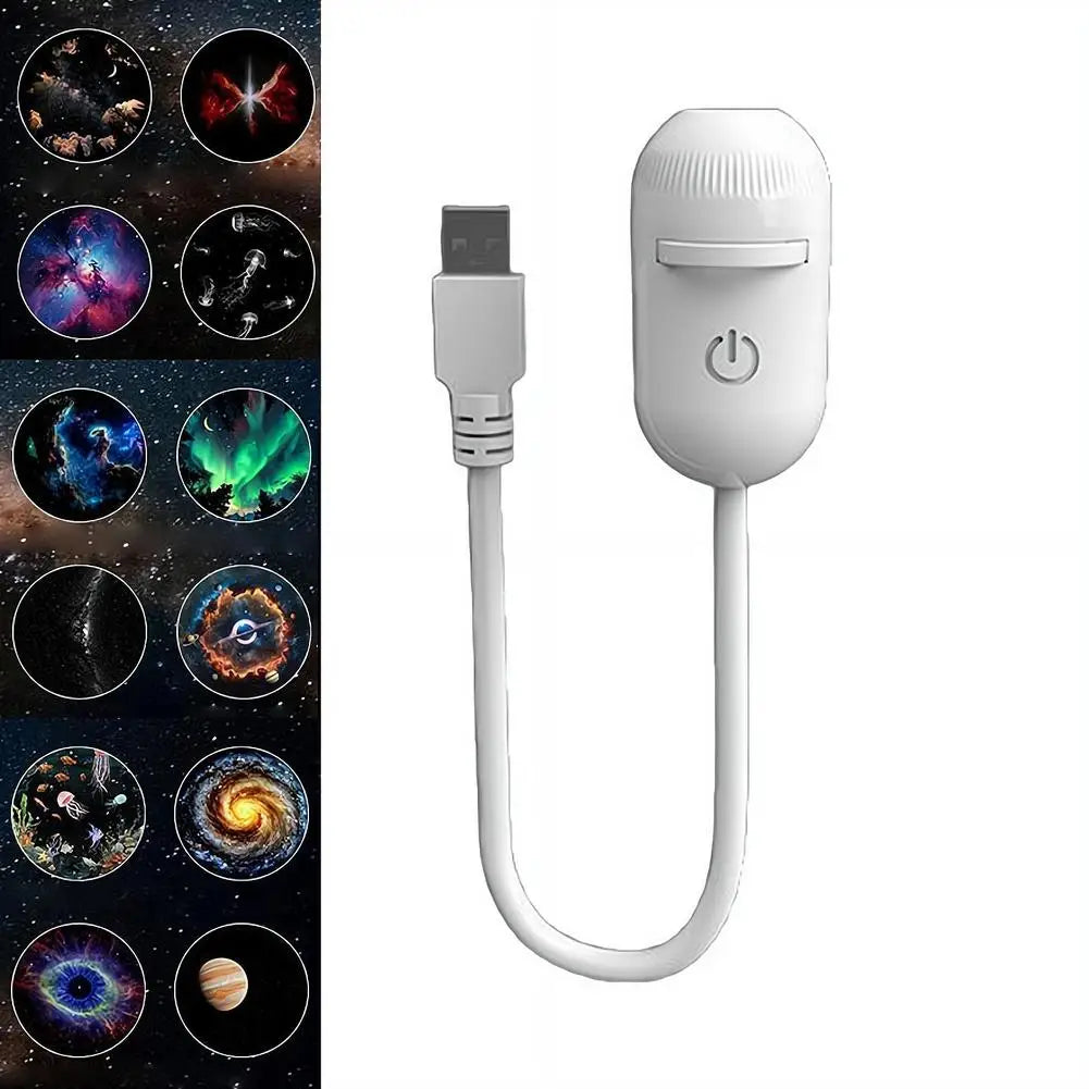 Galaxy Projector Night Light — 2-in-1 Starry Sky & Warm Glow Ambient Lamp