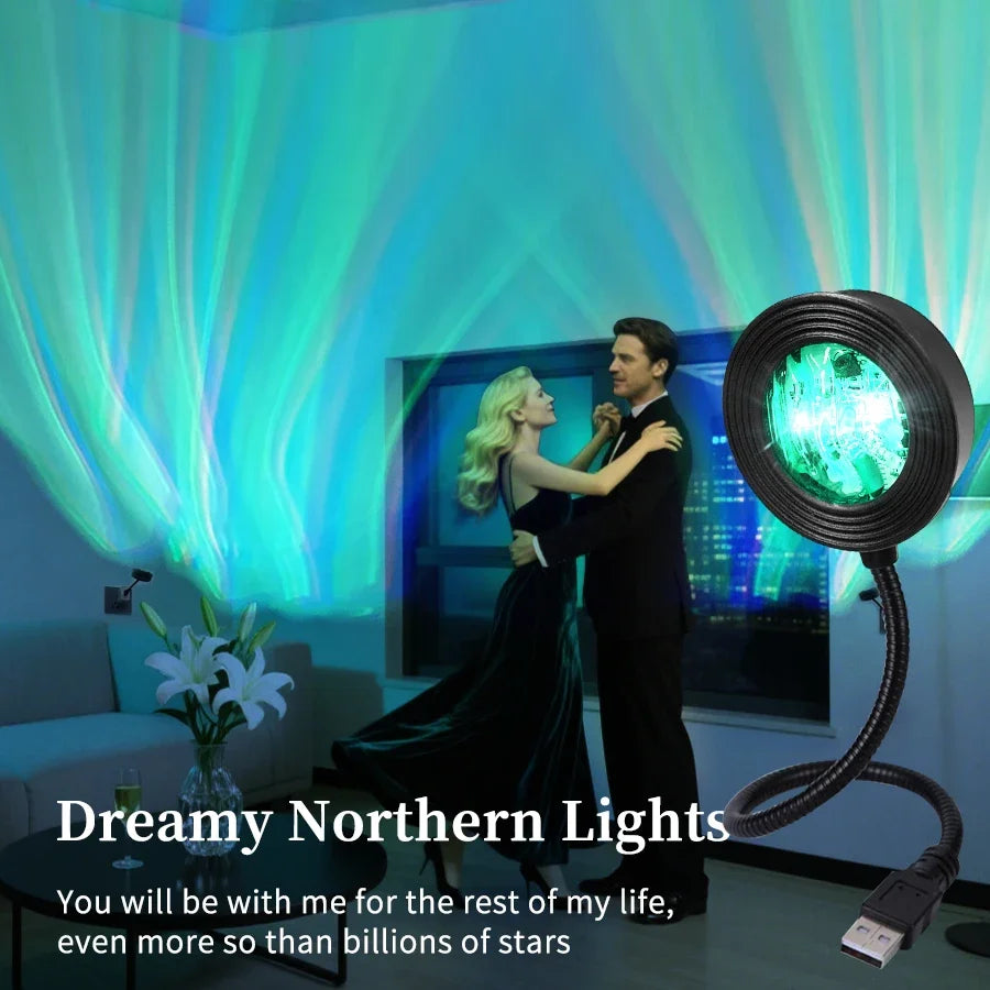 Aurora Wave — LED Water Ripple Ambient Projector