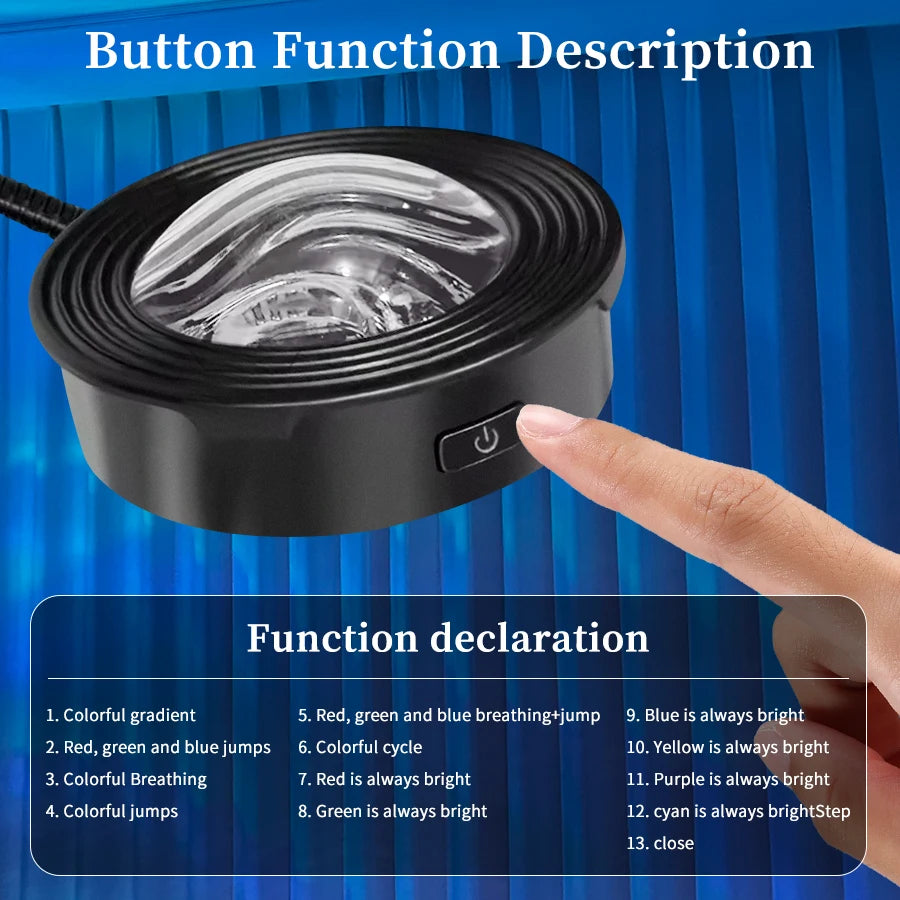 Aurora Wave — LED Water Ripple Ambient Projector