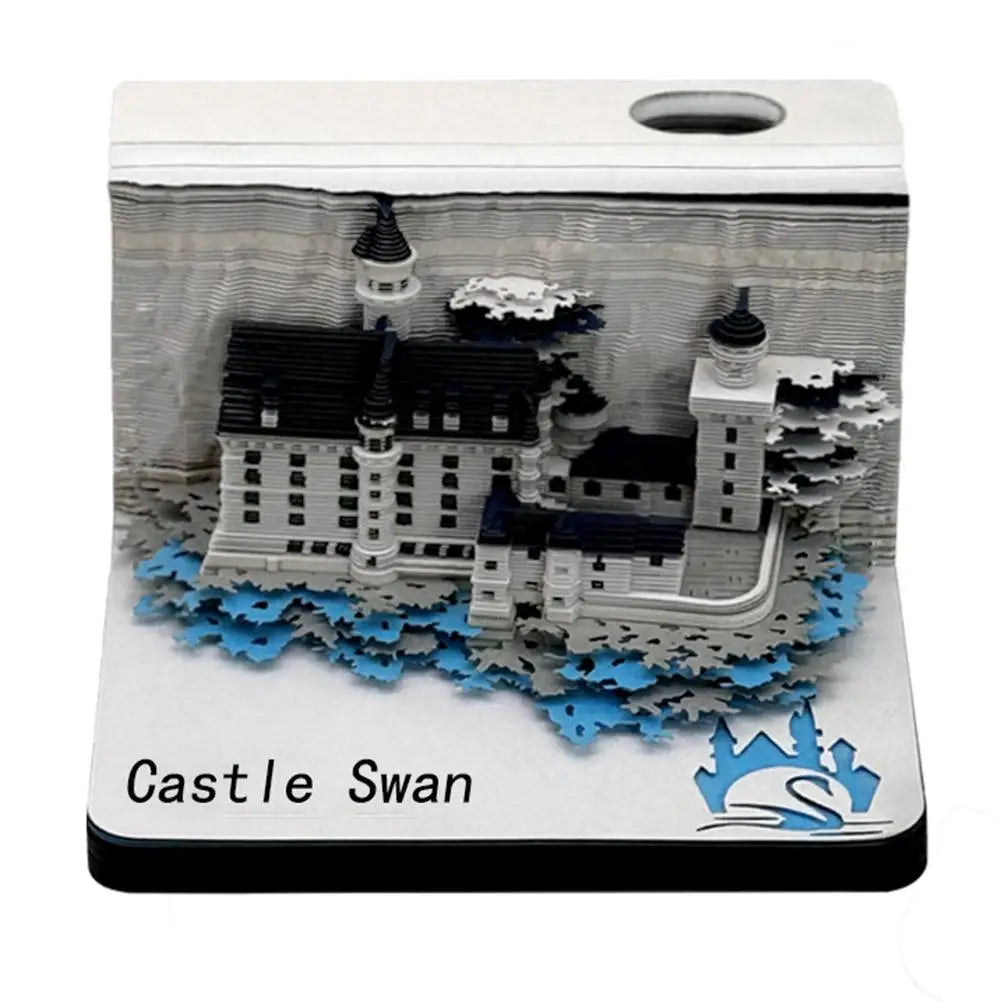 Fairytale Desk — 3D Castle Paper Sculpture Notepad
